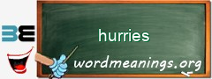 WordMeaning blackboard for hurries